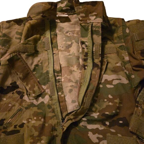 US Army Nato Jacket Medium Short Air Crew Combat Flight Air Force Camo Hunting - Picture 3 of 8